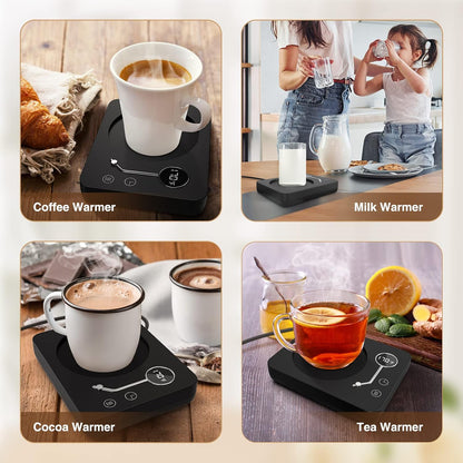 Tiptop Home Coffee Mug Warmer for Desk, Auto Shut Off, 3 Temperature Settings, Smart Candle & Tea Warmer with Gravity Sensor