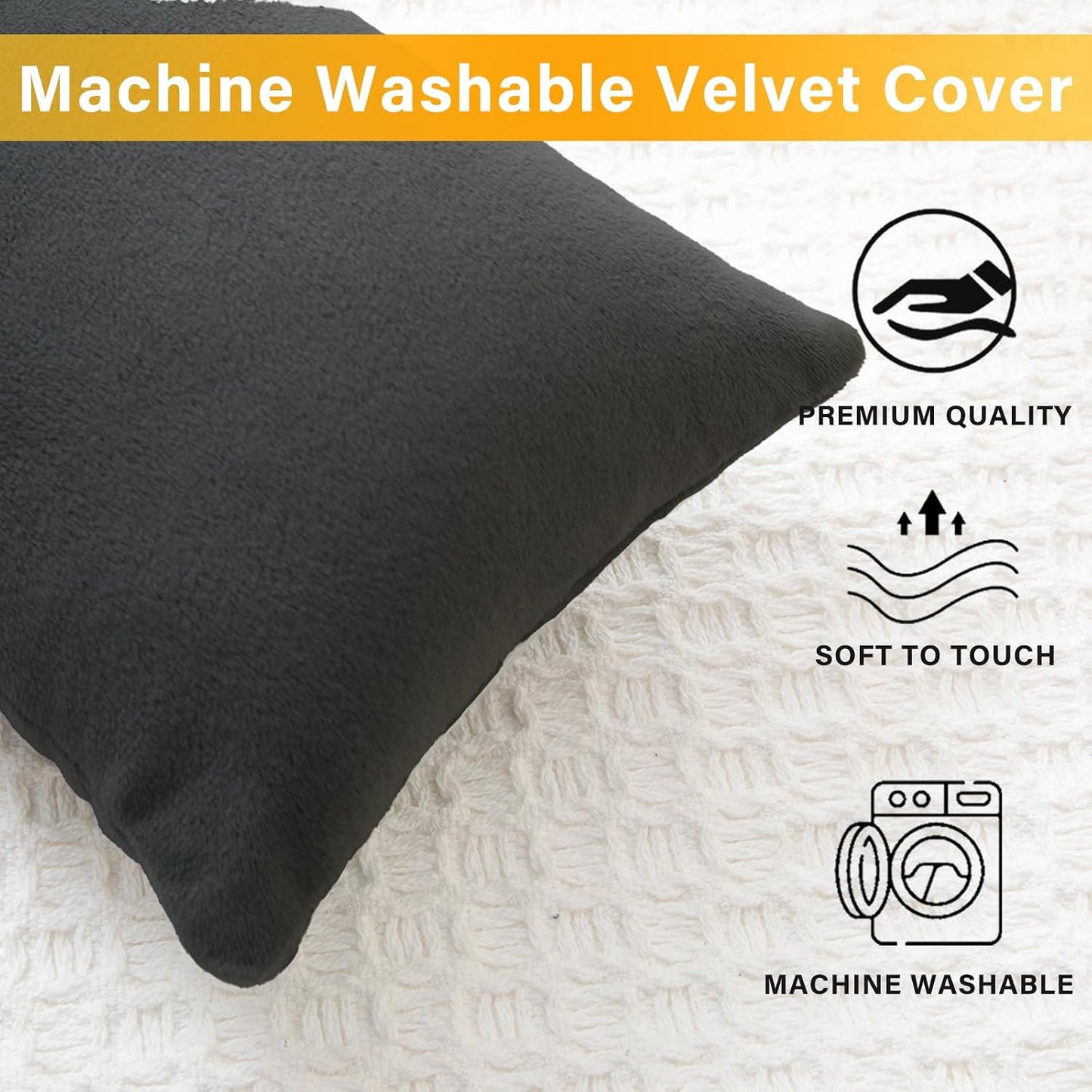 1 MIDDLE ONE 2 Pack Small Pillow, Memory Foam Mini Pillow 11 X 7 Inches for Travel, Sleeping, Nap and Neck, Knee, Lumbar Support, Tiny Cushion for Pet, Dogs (Grey)