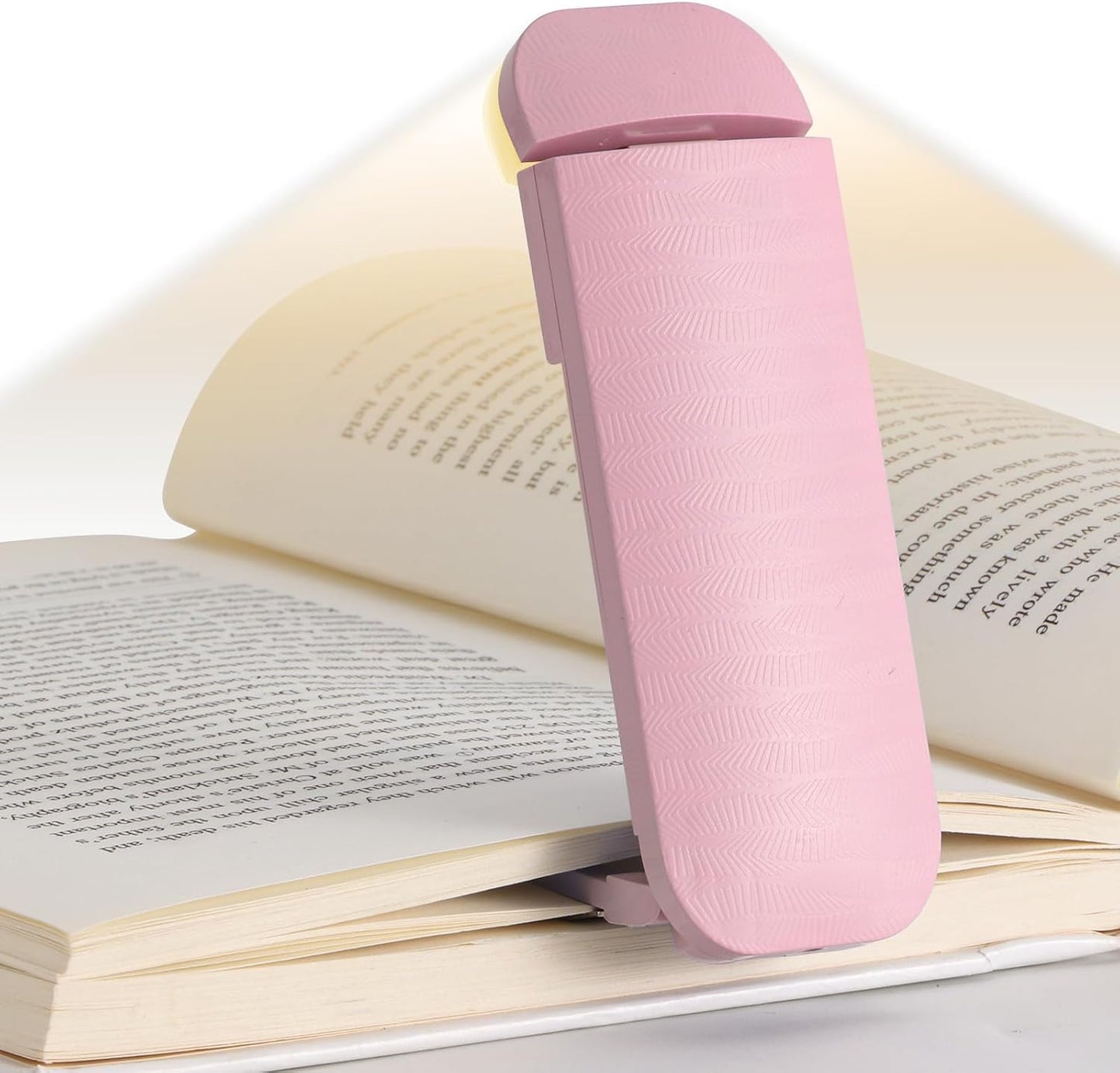 HEMONNKAM Book Reading Light, Rechargeable Clip on Booklight, Eye Caring 3 Color Temperatures & 5 Brightness Levels, Night Use for Bed, Long Lasting, Reading at Night in Bed, Purple