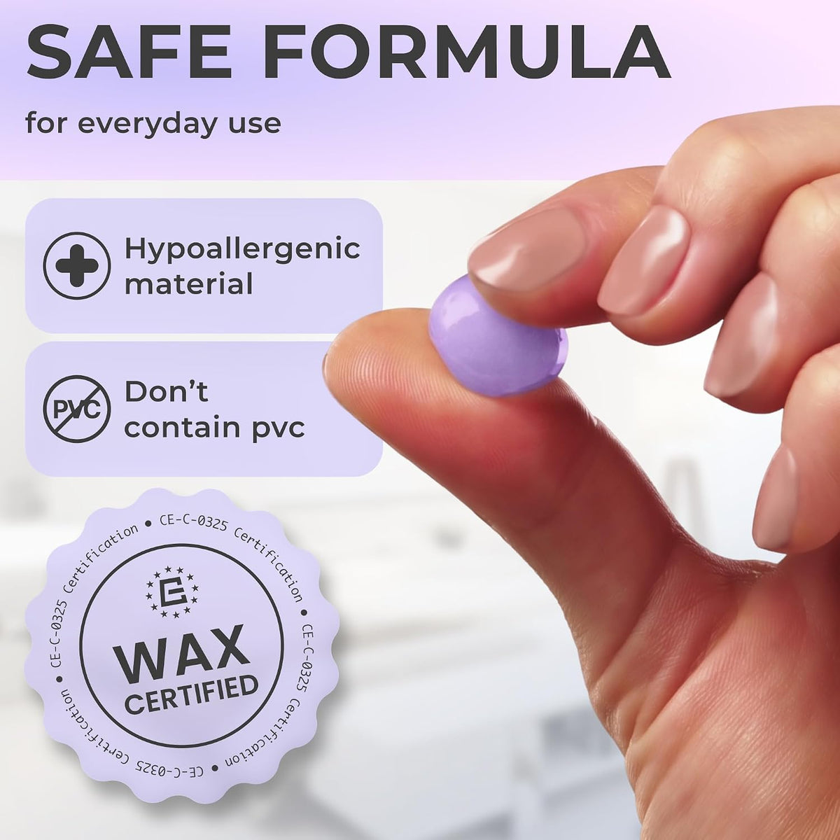 Peace&Quiet PQ Silicone Ear Plugs for Sleeping - 15 Wax Earplugs for Sleep and Swimming Ear Plugs, Soft Ear Covers for Sleeping and Water, Noise Cancelling