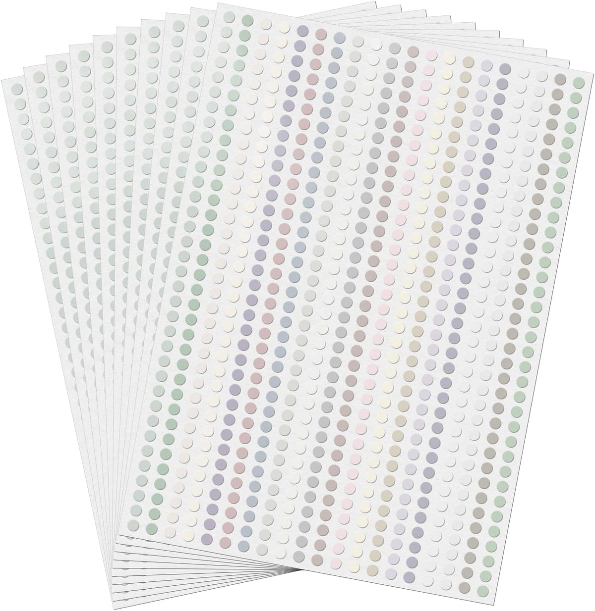 20 Colors Round Stickers 1/4 Inch Removable Vinyl Dot Label 7000 PCS