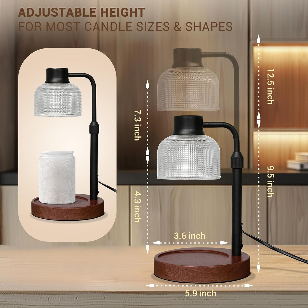 Candle Warmer Lamp with Timer, Birthday Gift for Women, House Warming Gift