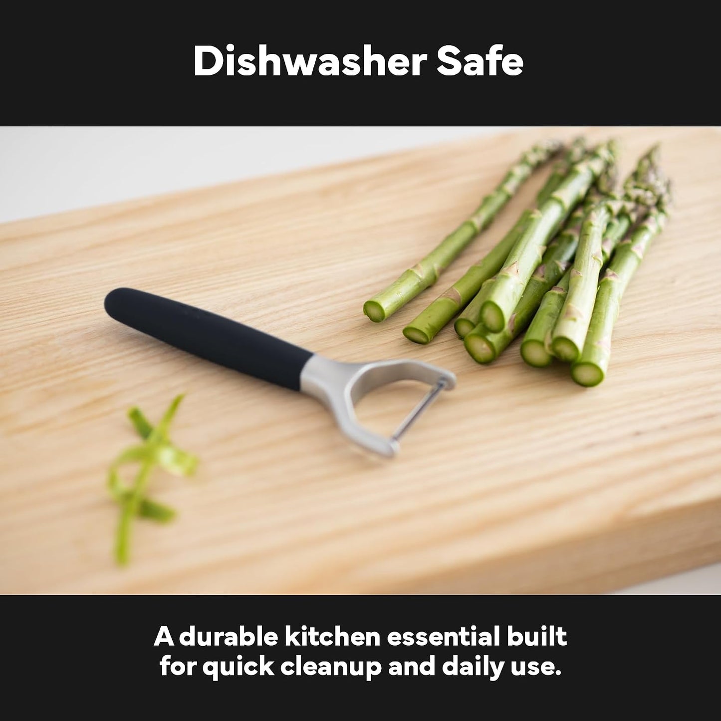 Misen Stainless Steel Vegetable Peeler - Dishwasher Safe Y Peeler - Easy to Use with Potatoes, Cabbage, Carrots, and More - Progessional Grade Kitchen Tool - Gray