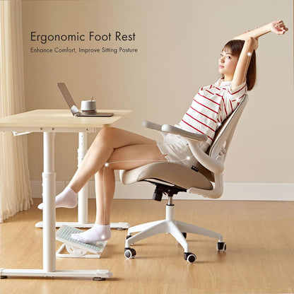 EUREKA ERGONOMIC Tilt Adjustable Footrest, Foot Rest for Under Desk at Work with Massage Surface, Office Foot Rest Under Desk with 20 Degree Tilt No Locking, Metal Frame | 20° tilt adjustable foot rest with massage surface and sturdy metal frame,