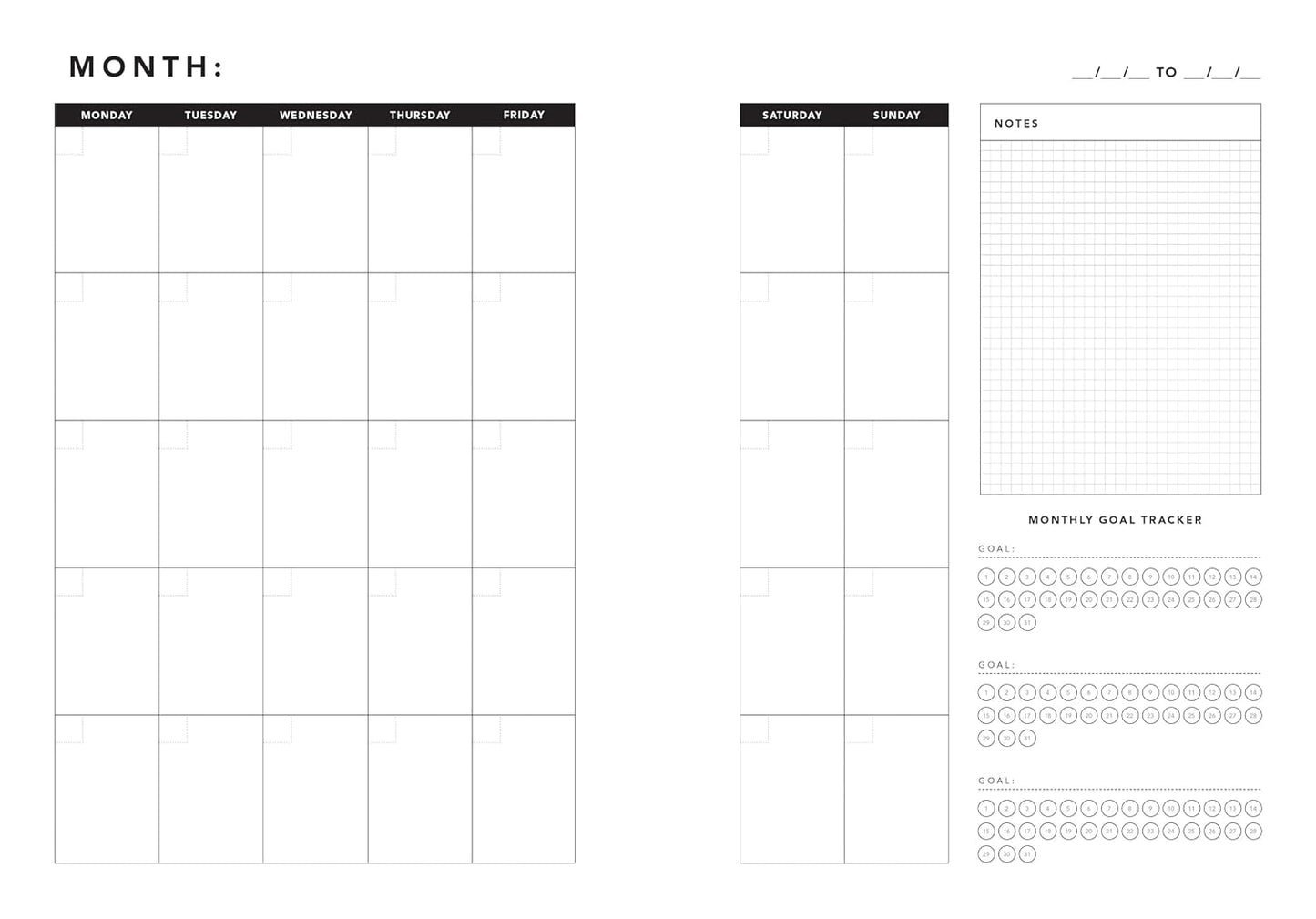 Mood Tracker Undated Planner: Understand Your Emotional Patterns; Create Healthier Mindsets; Unlock a Happier You! (Habit Tracker and Weekly Calendar with Stickers)