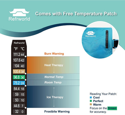 Long-Lasting Cold Ice Pack Wrap for Injuries Reusable Gel for Lower Back, Cold Packs Wrap for Shoulder, Knee, Elbow, Hip, Leg, Soft Cold Compress—2 Straps Securely Wrap Around Key Pain Areas