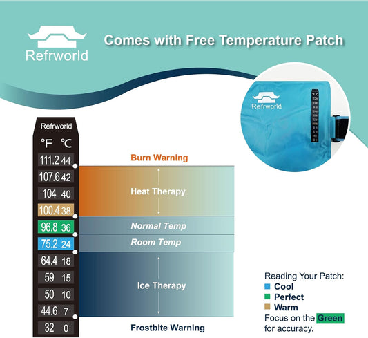 Long-Lasting Cold Ice Pack Wrap for Injuries Reusable Gel for Lower Back, Cold Packs Wrap for Shoulder, Knee, Elbow, Hip, Leg, Soft Cold Compress—2 Straps Securely Wrap Around Key Pain Areas