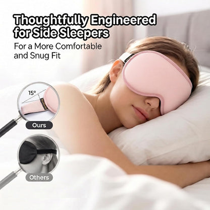 3D Cooling Gel Weighted Eye Mask for Sleeping, 100% Blackout Sleep Mask
