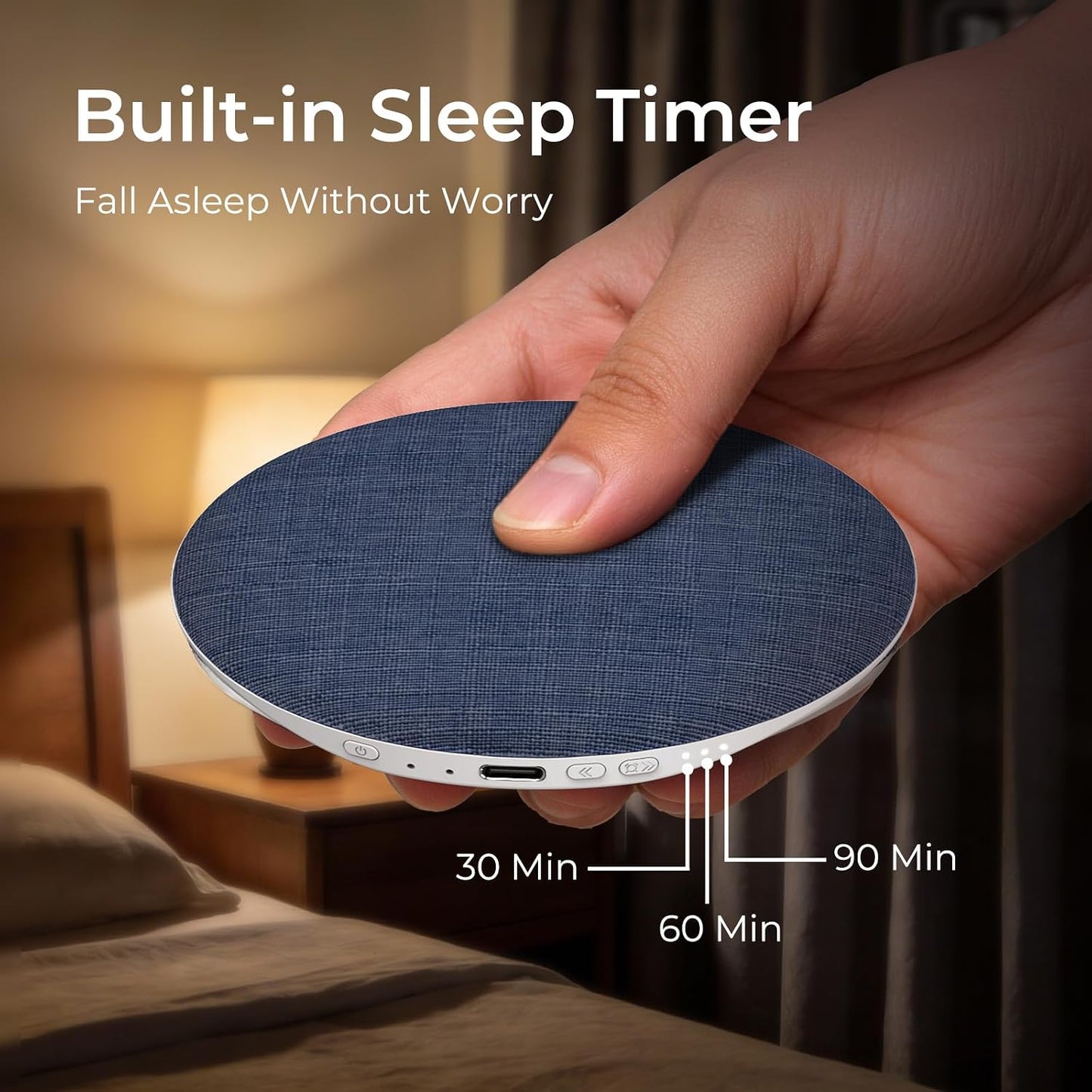 2026 Pillow Speaker,Bluetooth Pillow Speakers for Sleeping, | Ultra-ThiUnder Pillow Speakers with White Noise Timer,Flat Under Pillow Speaker for Side Sleeper,Wireless Sleep Aid for Adult
