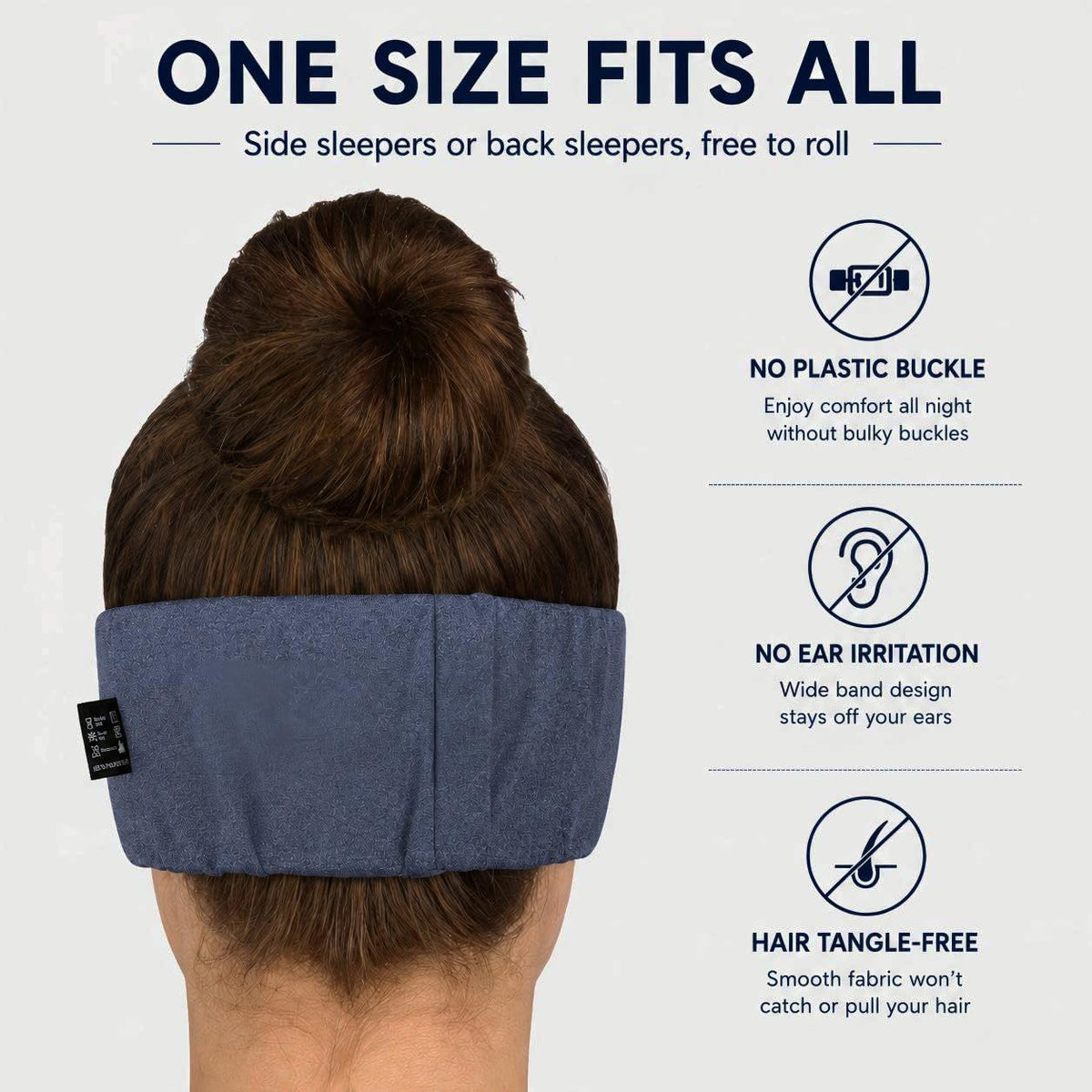 ALASKA BEAR Memory Foam Sleep Mask, Contoured Eye Cups for Women Men, Blue