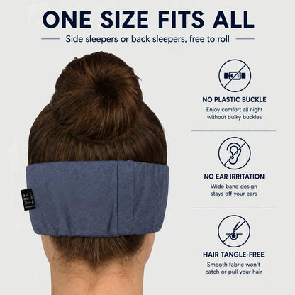 ALASKA BEAR Memory Foam Sleep Mask, Contoured Eye Cups for Women Men, Blue