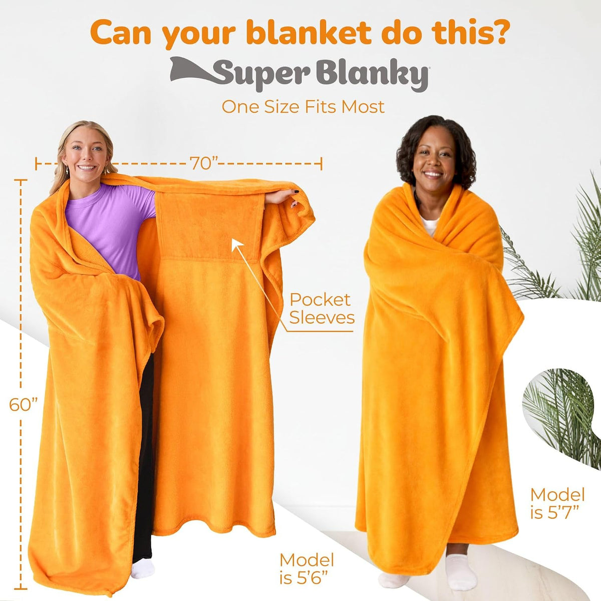 Super Blanky Wearable Blankets for Women & Men, Dorm Room Essentials, Gift for Her, Gifts for Women, Wife Birthday Gift Ideas