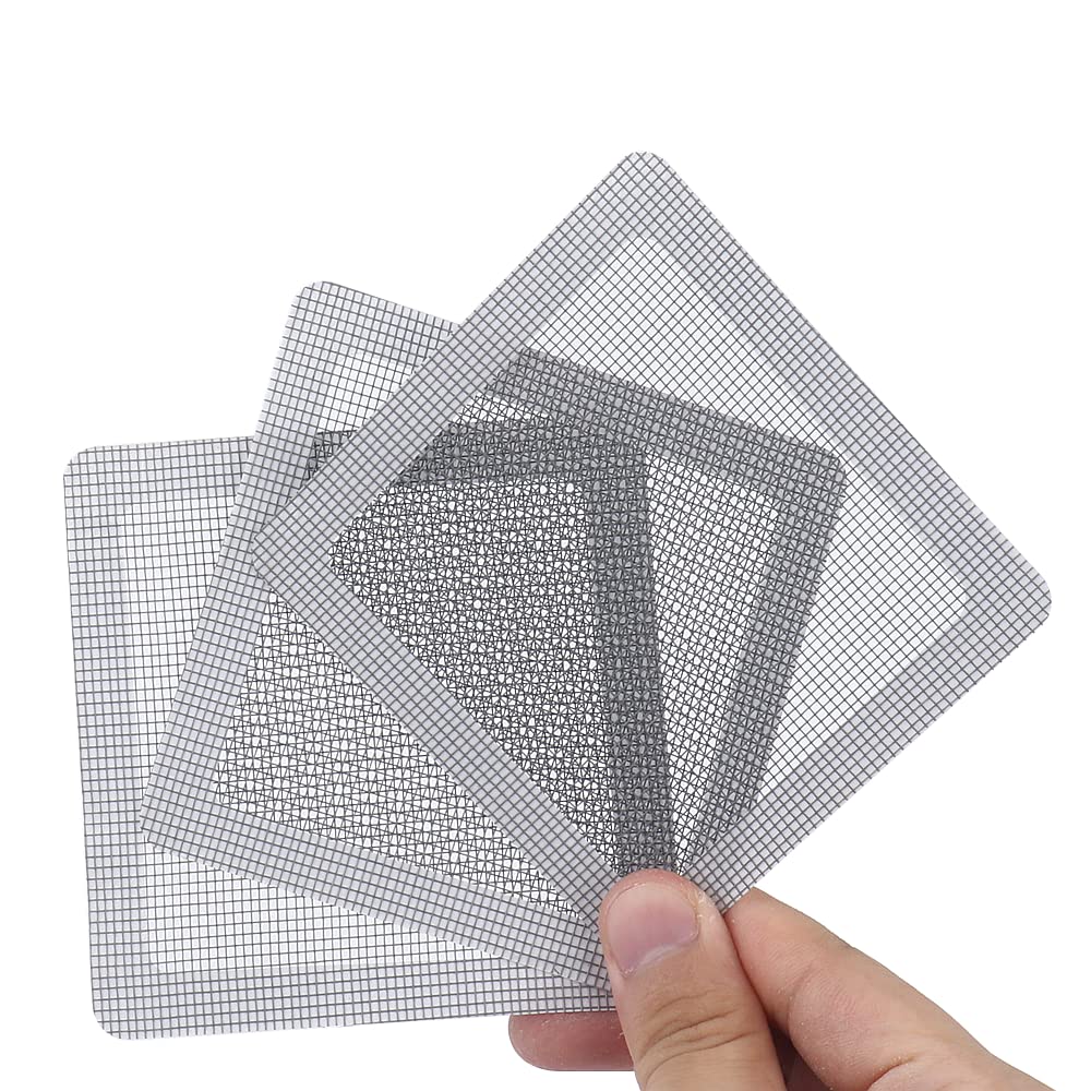 Grey Ventilate Window Screen Repair Tape Weep Hole Patch Mesh Sun Resistant Net Mend Kit Self Adhesive Water Resistant Air Through Breathable