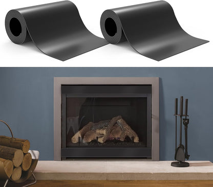 Flamorrow Magnetic Fireplace Vent Cover, 2 Pack Fireplace Draft Blocker to Block Draft from Indoor Chimney, Insulation Fireplace Screen to Prevent Cold Air and Heat Loss from Fireplace Vent, 36 x 6 in
