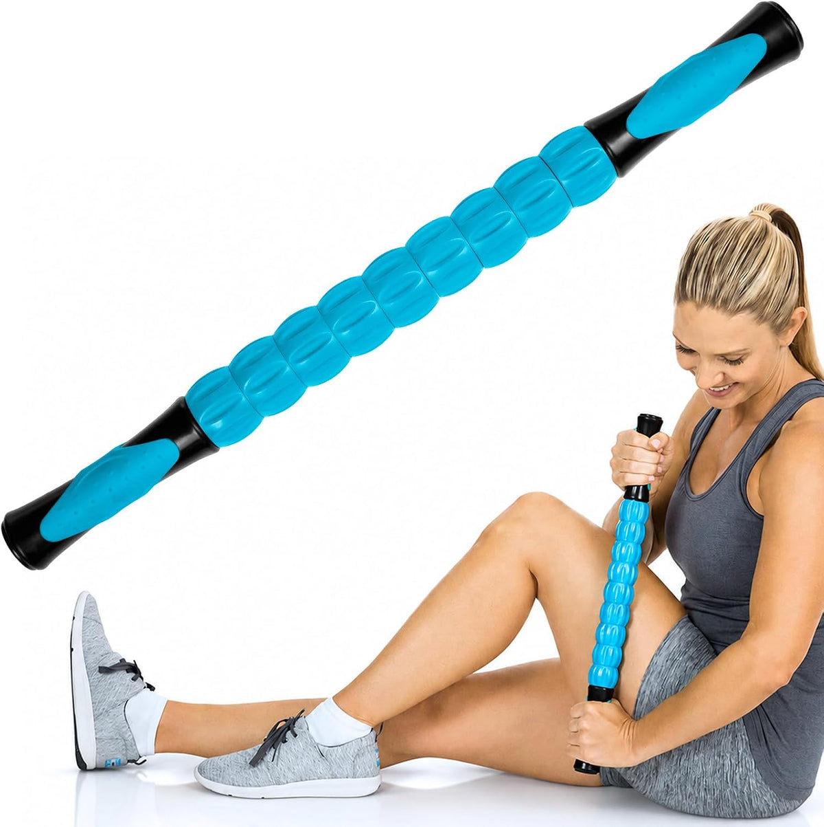 Vive Massage Stick Roller for Muscle, Back, Legs - Deep Tissue Body Fascia
