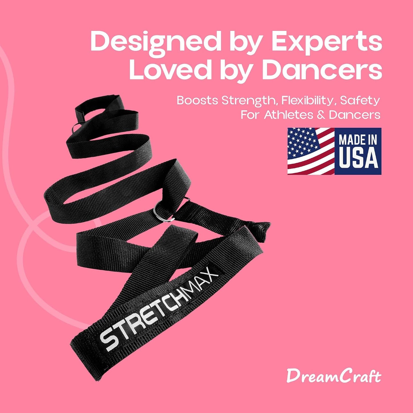 Leg Stretcher Strap - Stretch Bands for Exercise and Training, Stretching Bands for Flexibility Equipment, Gymnastics Stretching Strap, Flexibility Band and Exercise Stretch Bands for Flexibility