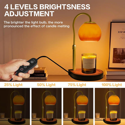Candle Warmer Lamp with Timer 2H/4H/8H, Adjustable Height, Ocean