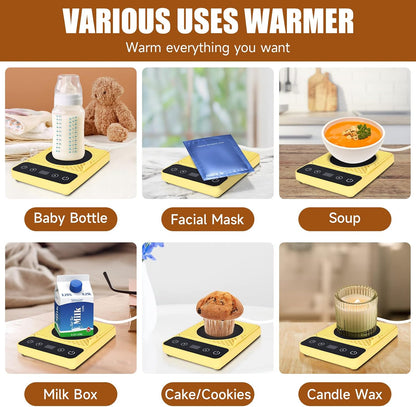 Mug Warmer - Electric Coffee Mug Warmer with Timer,Coffee Cup Warmer for Desk Auto Shut Off,Smart 6-Temperature Control, Coffee Accessories for Coffee Lovers, White | Coffee Cup Warmer for Desk Auto Shut Off,Smart 6-Temperature Control, Coffee