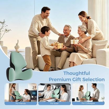 BEBAS Lumbar Support Pillow for Car, Memory Foam Back Cushion for Driving