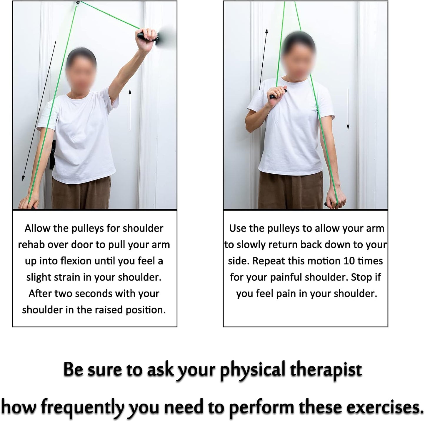 Shoulder Pulley Over The Door Physical Therapy System | Over-the-door exercise pulley designed for shoulder physical therapy exercises.