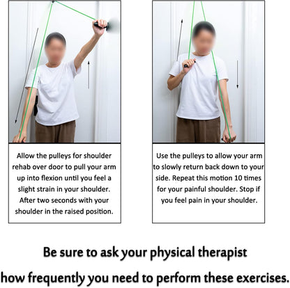 Shoulder Pulley Over The Door Physical Therapy System | Over-the-door exercise pulley designed for shoulder physical therapy exercises.