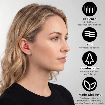 24 Pairs Black Ear Plugs Bulk NRR 29dB Reusable Silicone Ear Plugs with Plastic Cases Soft Foam Plug for Sleeping Noise Cancelling Concerts Shooting Swimming Noise Reduction