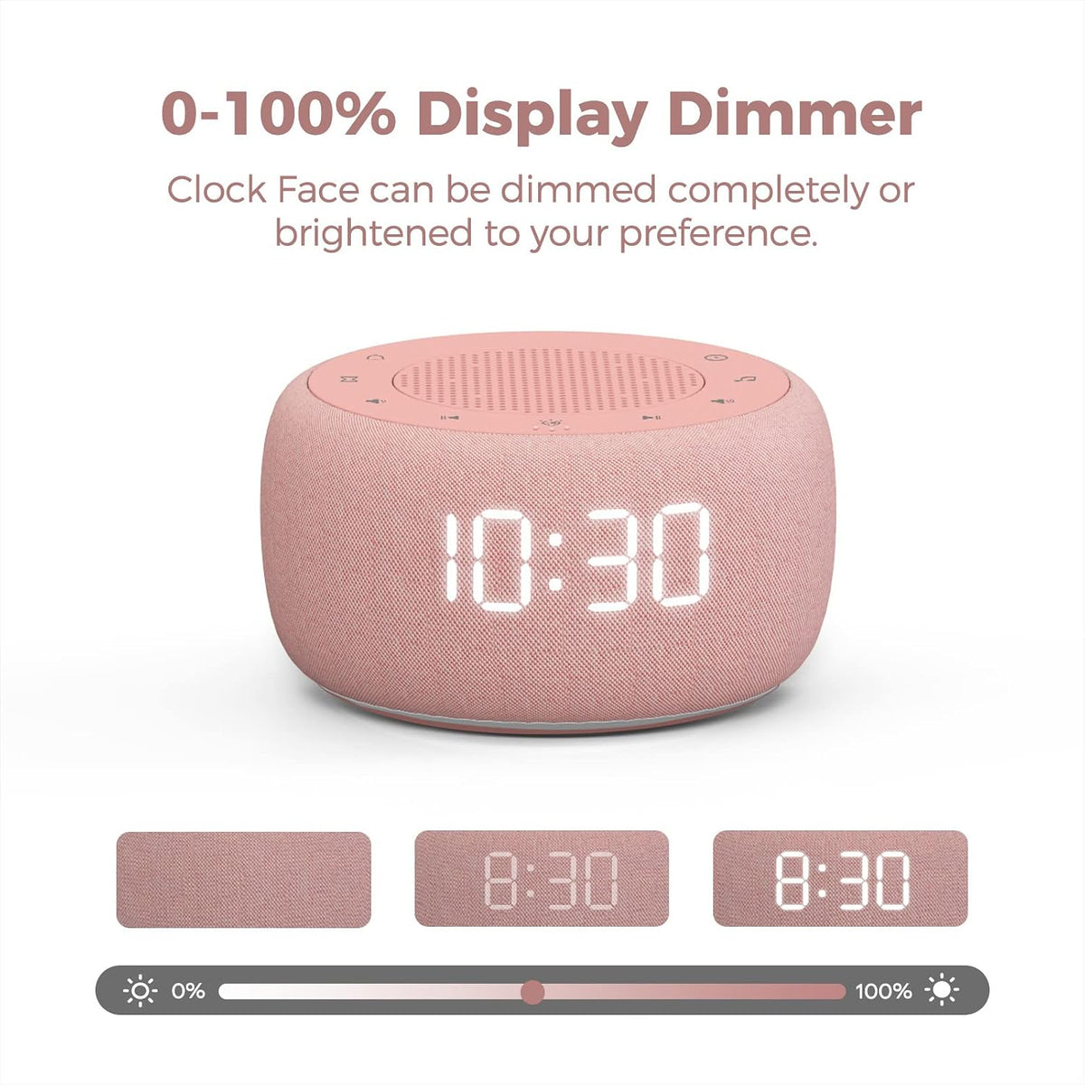 Buffbee Pro 2nd Gen| Sound Machine, Alarm Clock with Bluetooth Speaker