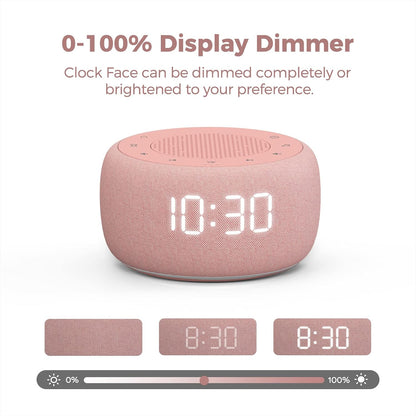 Buffbee Pro 2nd Gen| Sound Machine, Alarm Clock with Bluetooth Speaker
