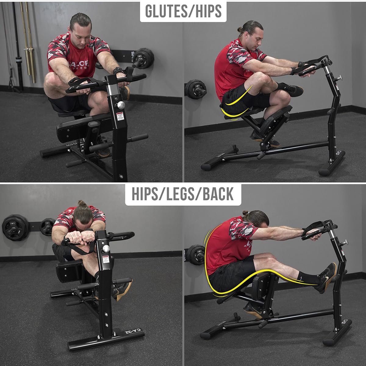 Valor Fitness Back Stretch Machine - Total Body Leg Stretching Equipment Home Gym Flexibility Therapy Workout Max Weight 350 Pounds - Straps Included