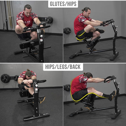 Valor Fitness Back Stretch Machine - Total Body Leg Stretching Equipment Home Gym Flexibility Therapy Workout Max Weight 350 Pounds - Straps Included