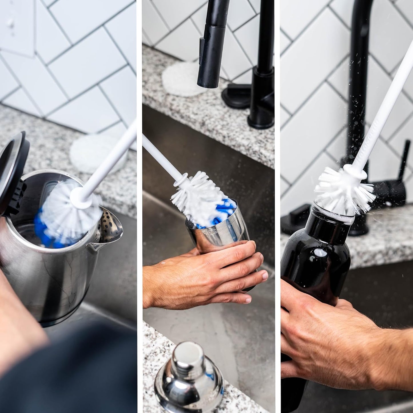 Multi-Purpose Drill Brush Attachment, Showers, Tubs, Carpet, Tile, Grout, Medium Bristle for Ultimate Cleaning Power