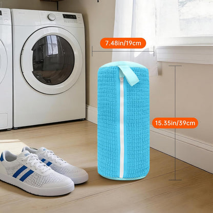 1PCS Blue Shoe Washing Machine Bags for All Shoe Types | Deep Cleaning,Reusable and Durable,Safeguarding Shoes from Scuffs and Deformation,Tear-Resistant Chenille Fabric
