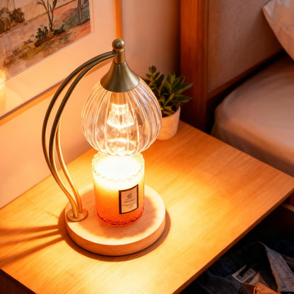 Candle Warmer Lamp with Timer and Dimmer - Electric Melter for Scented Jar Candles - Housewarming, New Home Decor