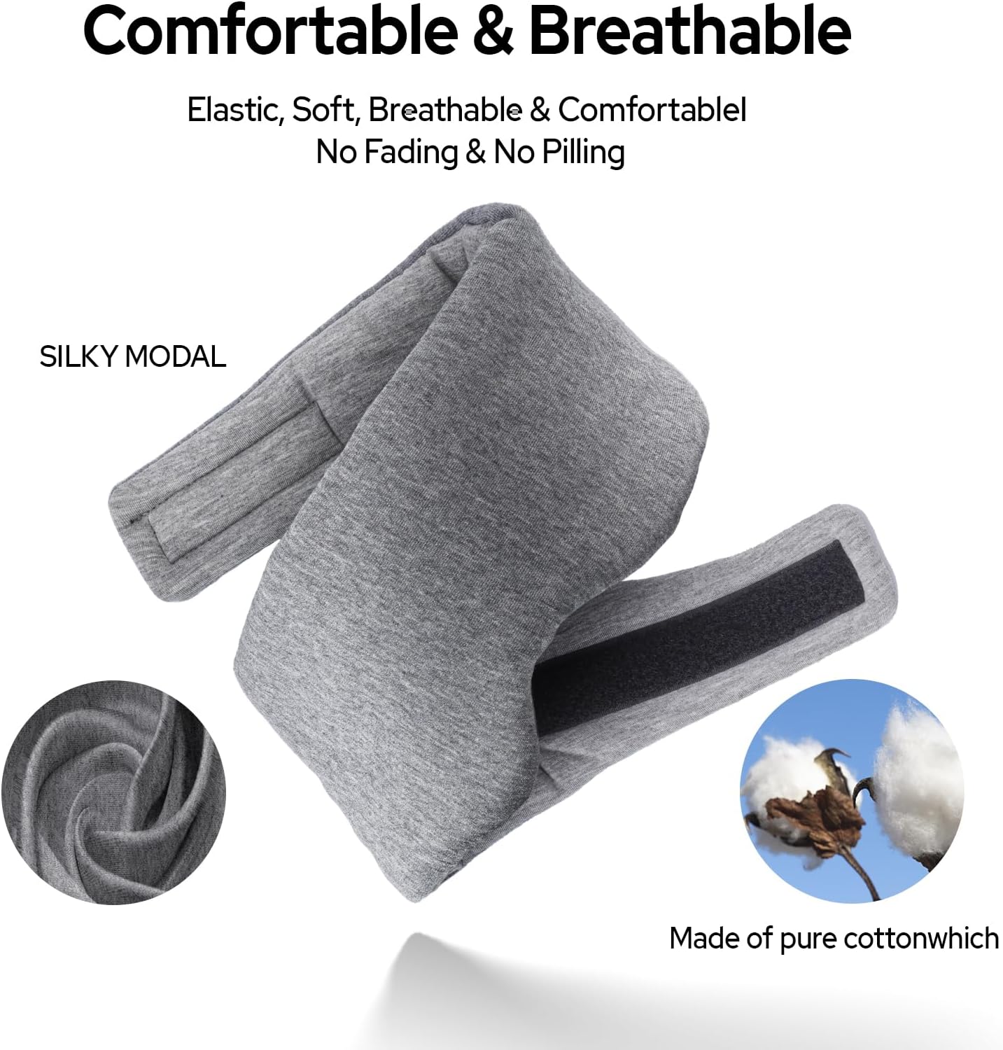 Silk Sleep Mask – 100% Mulberry Silk Eye Mask for Sleeping, Soft Slip Feel, Adjustable Headband, Blackout for Side Sleepers, Men & Women | Soft Slip Feel, Adjustable Headband, Blackout for Side Sleepers, Men & Women