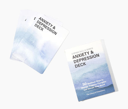 The School of Mindfulness- Mindfulness Coping Skills Series Deck, for Depression and Anxiety, Anger Management, and Cravings and Triggers (Anger Management)