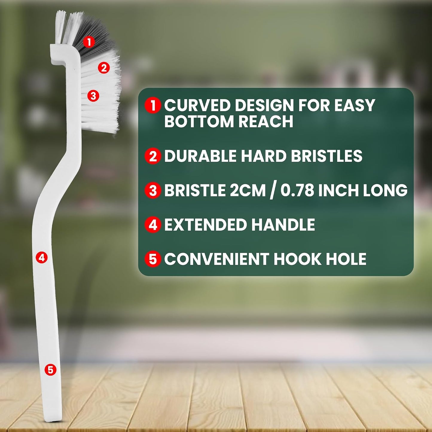 8 Pcs Crevice Cleaning Brush Set – Hard Bristle Cleaning Tools for Grout, Gaps & Narrow Spaces – Multi-Purpose Grout Brush, for Cleaning Bathroom, Shower, Window Tracks, Kitchen | Multi-Purpose Grout Brush for Bathroom, Shower, Window Tracks & Kitchen