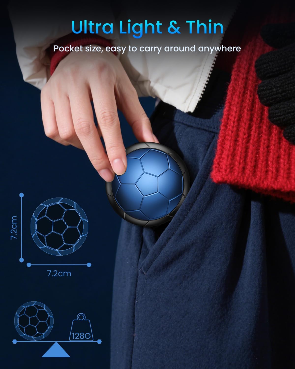 AJVV Hand Warmers Rechargeable 2 Pack丨Electric Hand Warmer, Up to 24hrs & 3s Fast Heating, Magnetic Portable Handwarmers, for Men, Kids, Raynauds, Hunting, Ski