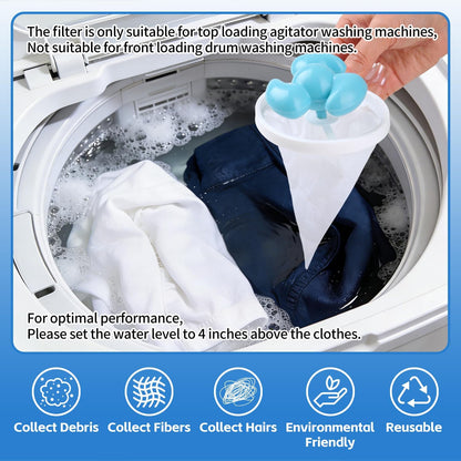 Washing Machine Lint Catcher Washing Machine Hair Catcher Laundry Hair Remover Hair Collector for Washing Machine Pet Hair Catcher for Washing Machine 8 Pack Mixed 3 Colors