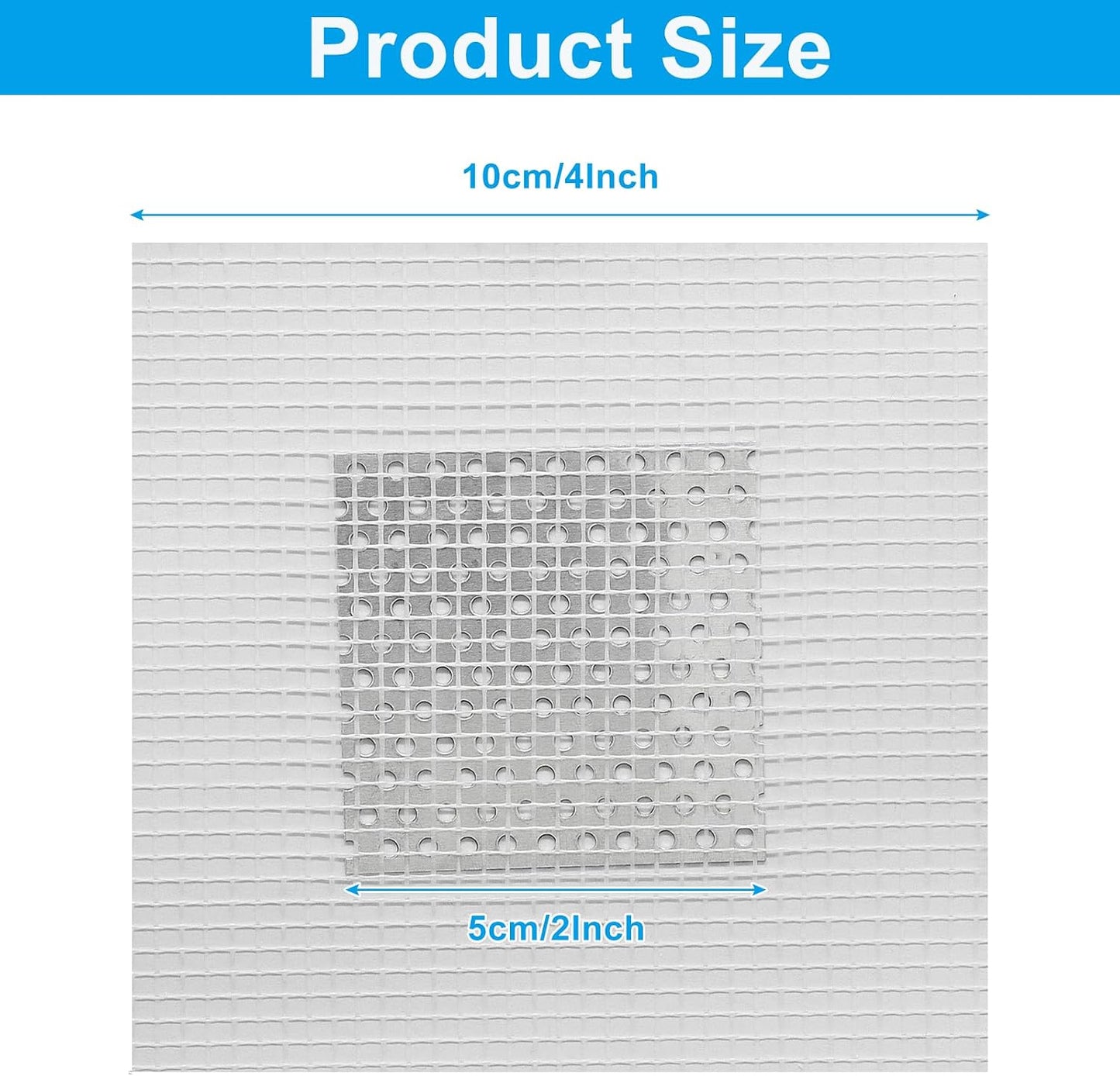 Waziaqoc 4 Inch Drywall Patch, 8 Pack, Aluminum Repair Kit | Heavy Duty, Wall Hole Repair Patch, For Home Renovation Projects