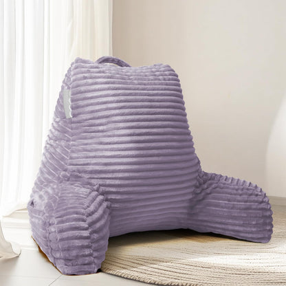 Hearth & Harbor Reading Pillow for Bed Adult – Back Pillow for Sitting in Bed, Standard Bed Pillows for Sitting Up in Bed, Foam Bed Chair Pillow, Stone Blue Bed Rest Pillow