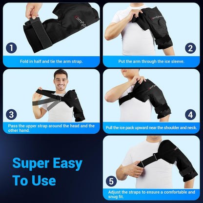 Comfytemp Shoulder Ice Pack, Rotator Cuff Cold Therapy Wrap (Large/X-Large)