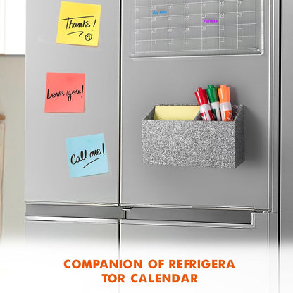 BEYGORM Magnetic Dry Erase Marker Holder for Whiteboard & Refrigerator | Non-slip Acrylic Pen Holder for Classroom, Fridge Magnet, Locker Organizer Accessories, Teacher & School Supplies(Black)