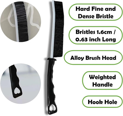 Betanull Crevice Cleaning Brush Set, Multi-Purpose Hard Bristle Brushes | for Deep Cleaning Kitchen, Bathroom, Grout, Sink, Cup, Teapot, Bottle, Blender, Corners, Tight Spaces & More