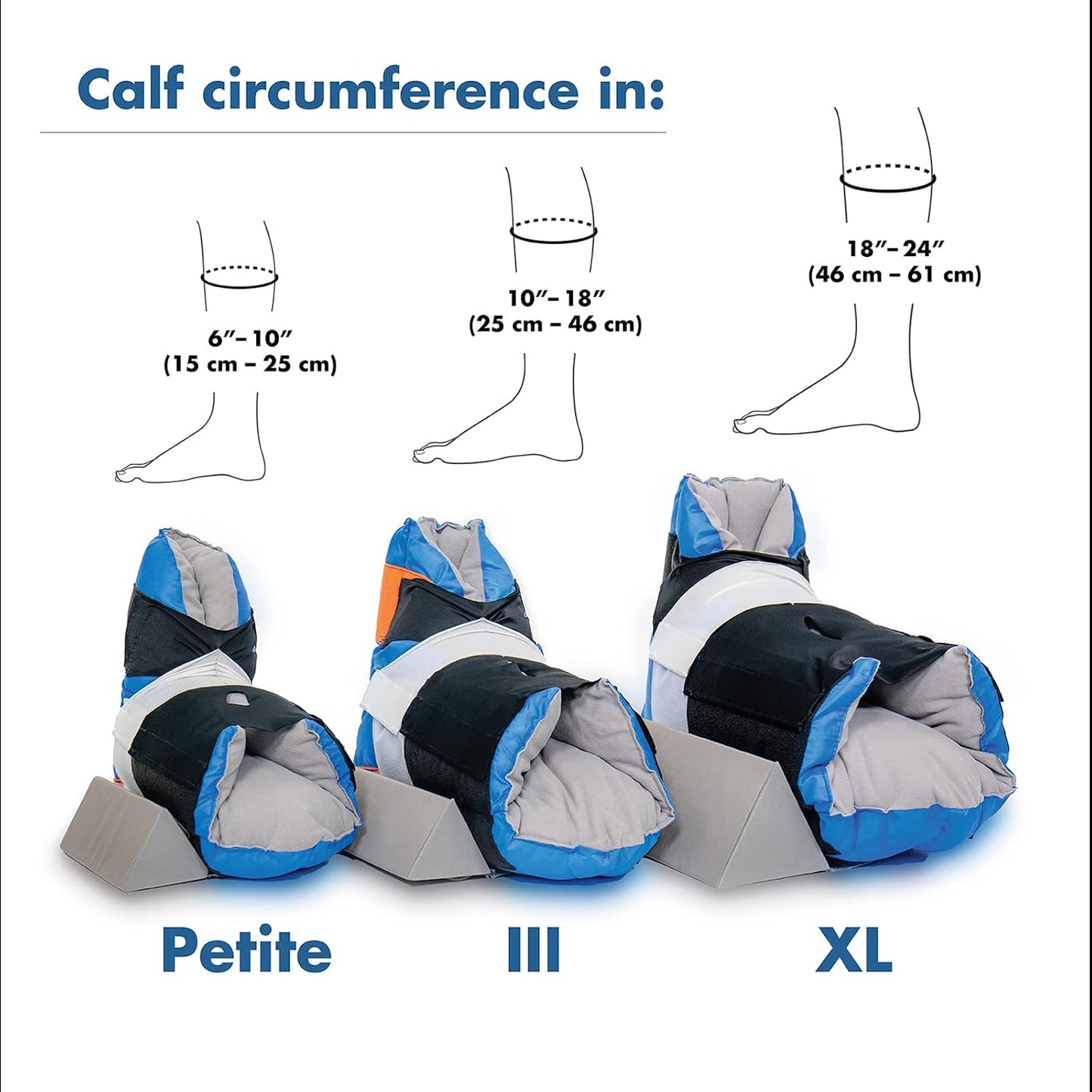 Sage Stryker Prevalon Heel Protector III – 1 Heel Protector – Cushioned Boot for Heel Pressure Relief with Stabilizing Wedge for Bed-Bound Individuals – Standard Size