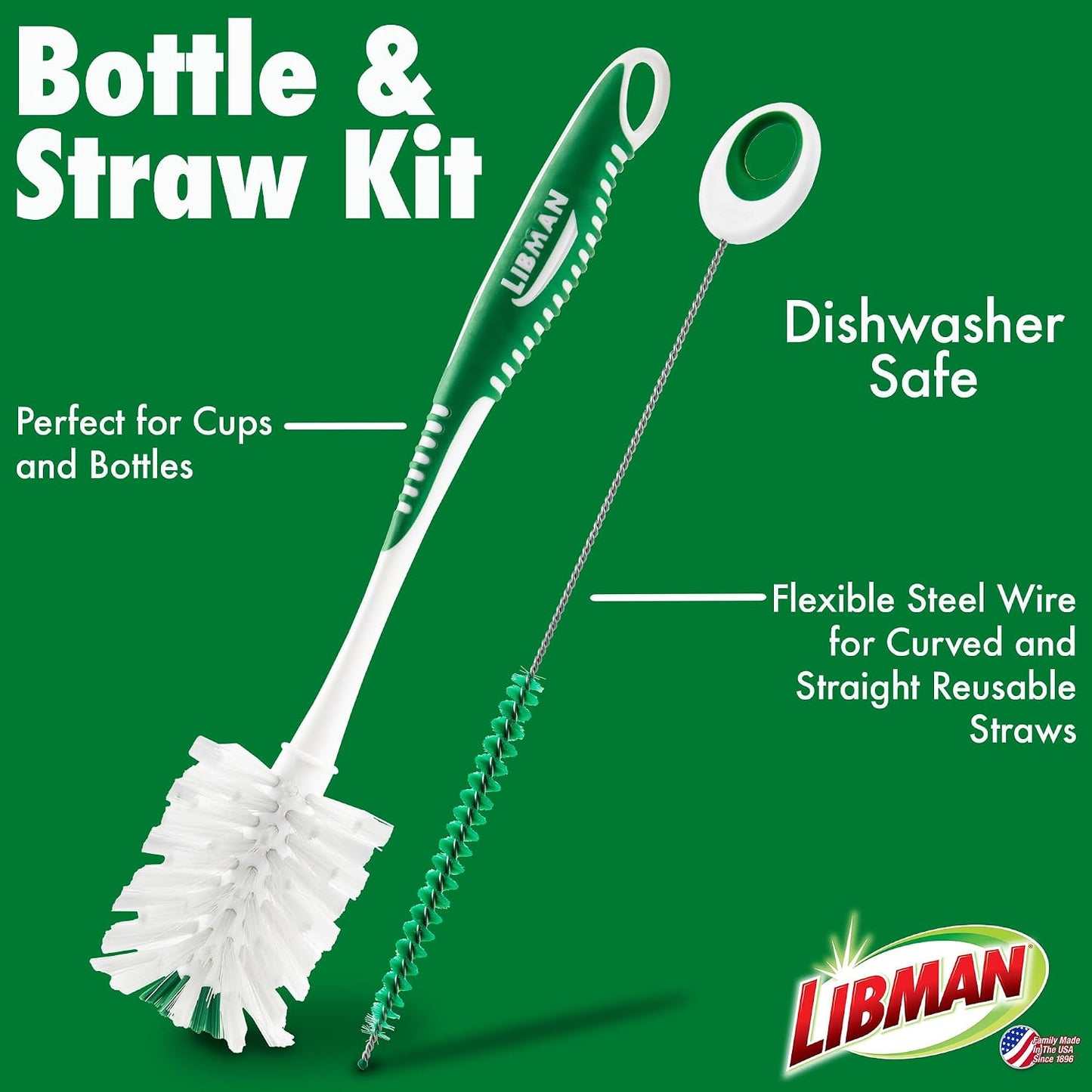 Libman Scrub Brush Kit | Cleaning Brush | Tile & Grout Brush | Small Scrub Brush | Power Scrub Brush | Carpet Brush | Bathroom Scrubber | Boot Scrubber | 3 Different Brushes Included