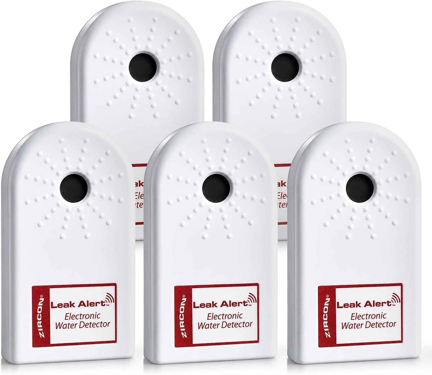 Zircon® Leak Alert™ Water Leak Detector, Loud 90 dB Water Alarm | Detect leaks before costly water damage near water heaters, appliances and plumbing fixtures; no setup required