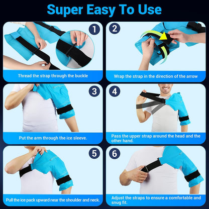 Comfytemp Shoulder Ice Pack, Rotator Cuff Cold Therapy Wrap (Large/X-Large)
