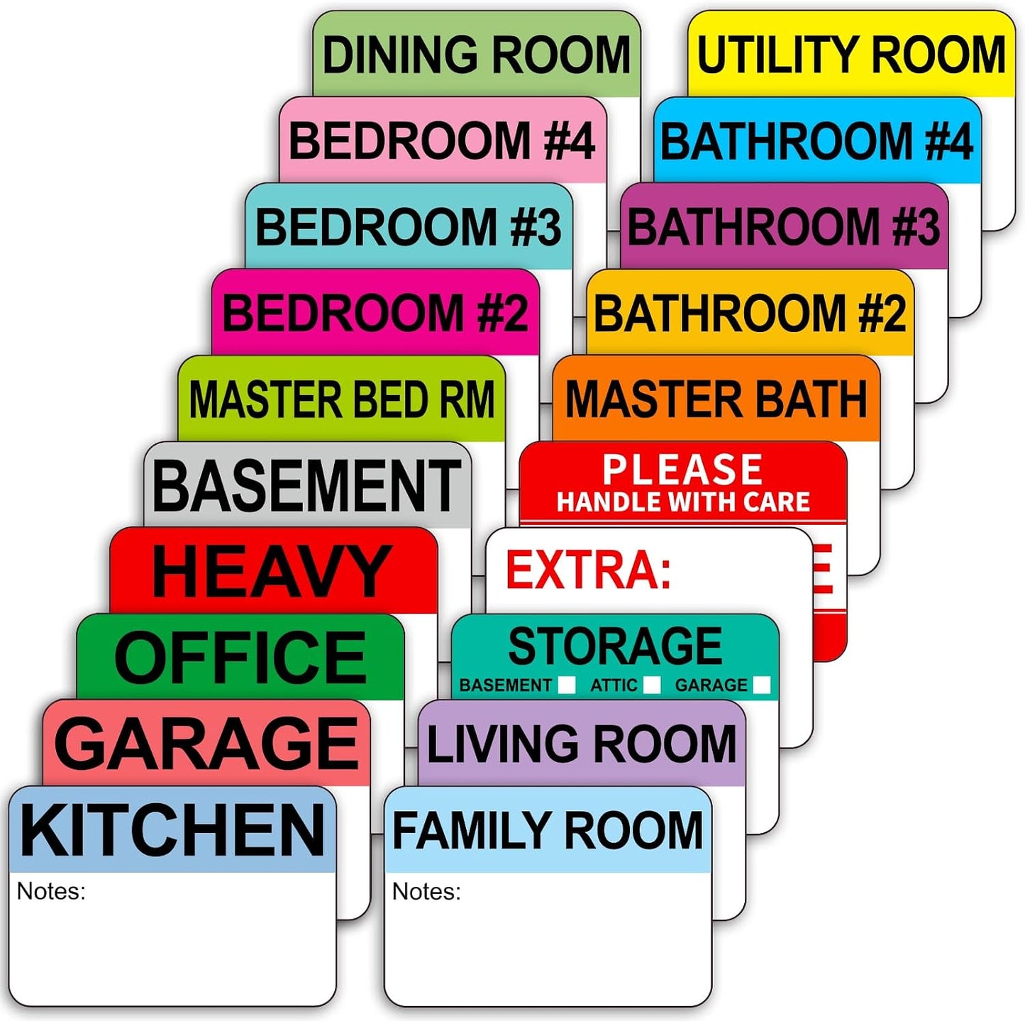 Kingtac 500pcs Food Freezer Labels, 1 x 3 Inch Removable for Food Containers, Mason Jar, No Residue Food Storage Labels Perfect for Kitchen Cannot be Torn