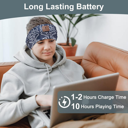 2-Pack Sleeping Headphones, Headband Headphones for Side Sleepers