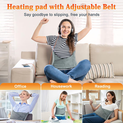 MELCAM Heating Pad for Back Pain & Period Cramps with Auto Shut Off